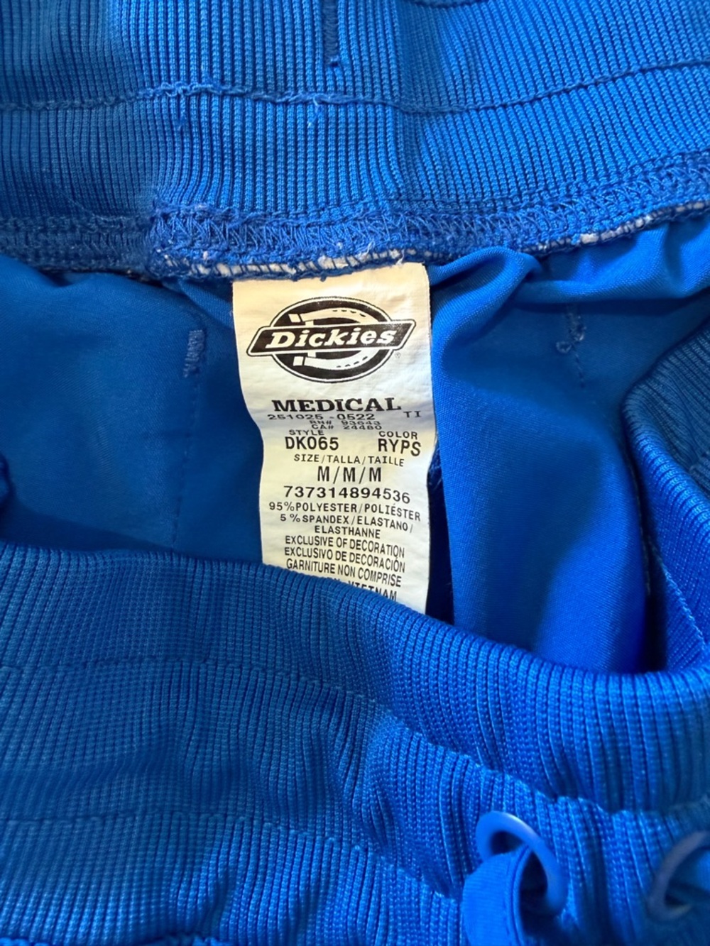 Dickies Mid Rise Cargo Jogger Scrub Pants, size Medium - Picture 6 of 6
